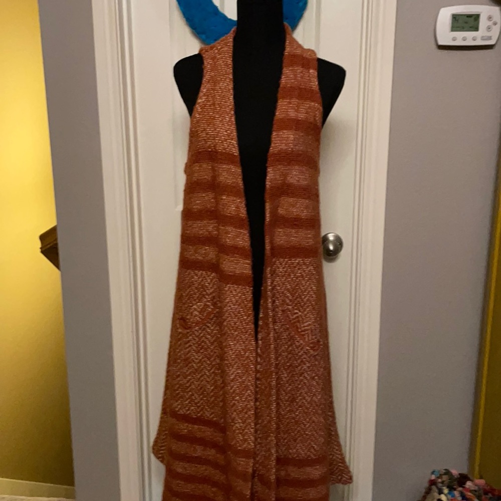 Free People sweater duster vest